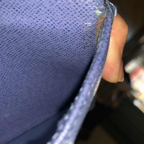 Louis Vuitton Authentic Blue Epi Leather Wallet Code# MI0094 - Picture 3 of 11